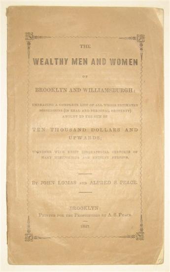 (NEW YORK--BROOKLYN.) Group of 6 pamphlets on Brooklyn.